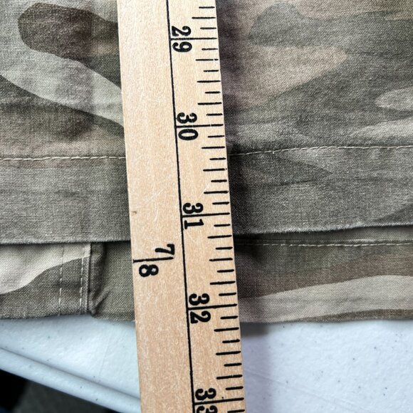 Cabelas Safari Series Shirt Jacket Mens Medium Camo Long Sleeve Button Up Drawst - Picture 7 of 7